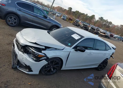 2024 Honda Civic Sport из США, поврежденный, VIN 2HGFE2F51RH581514